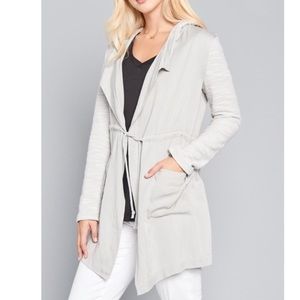 New BB Dakota Gray Jacket Hoodie with pockets